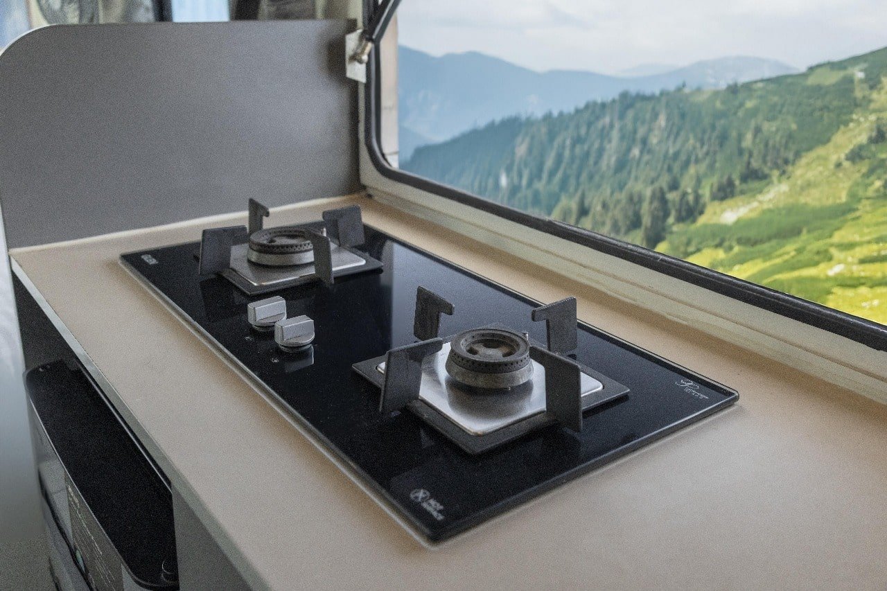 Kitchen stove in Caravan