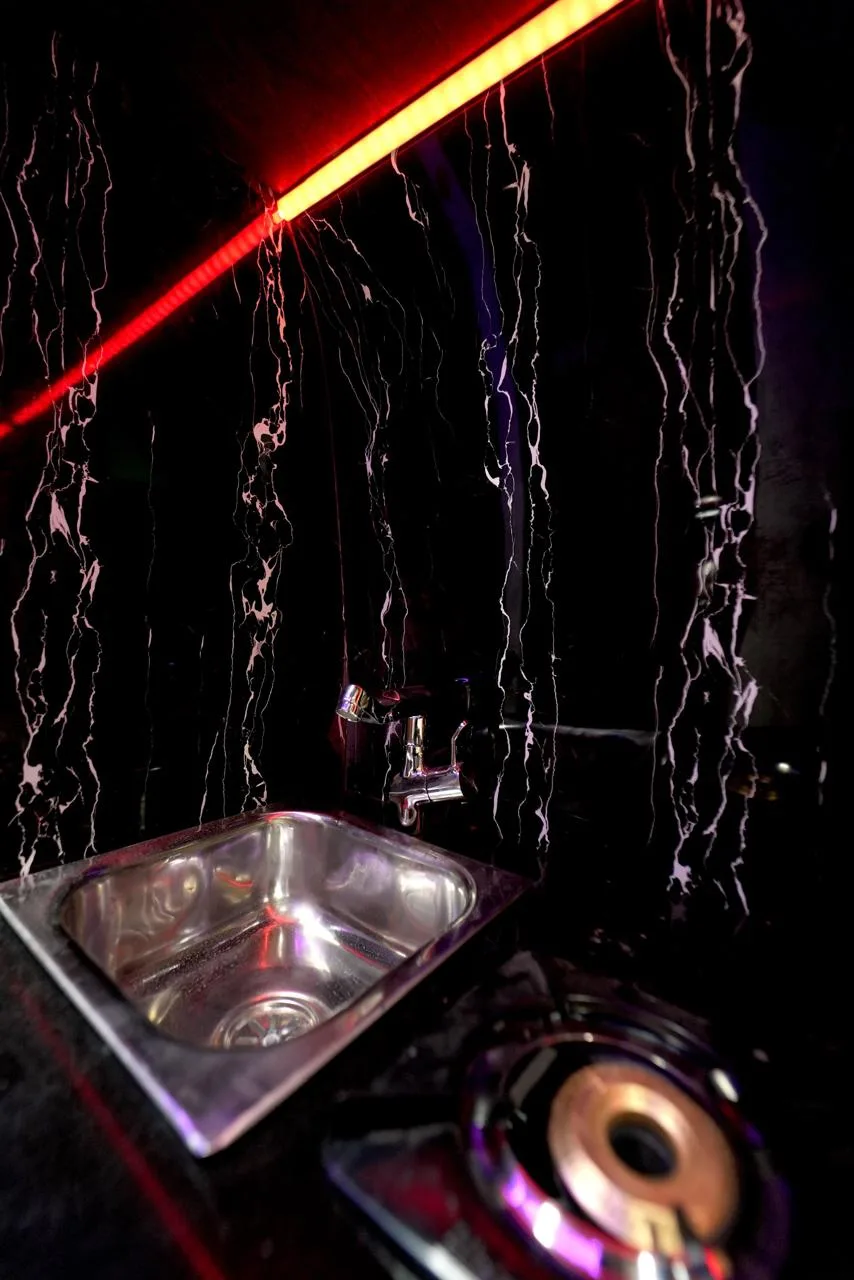 Sink in Kitchen in Caravan