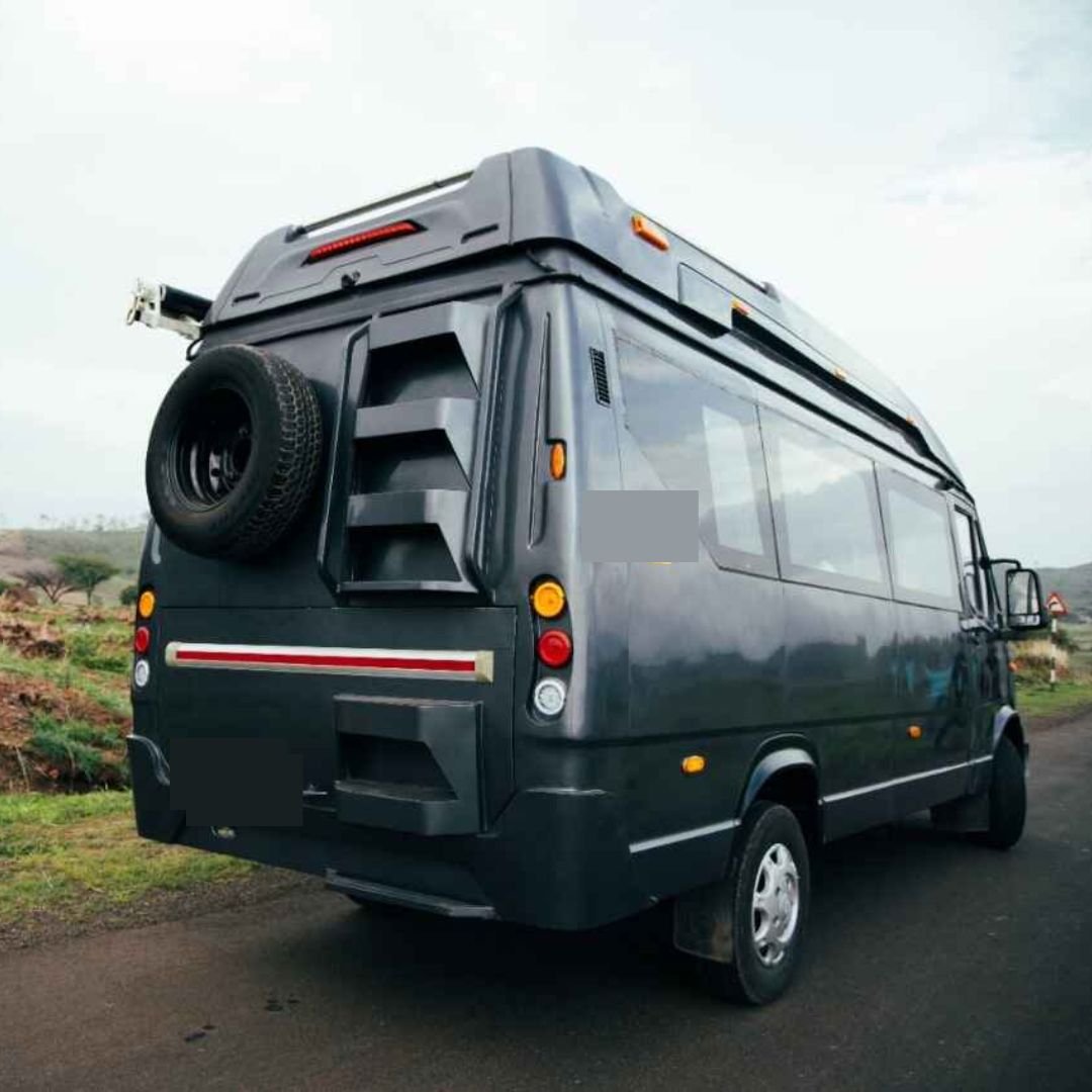 Caravan exterior rare view