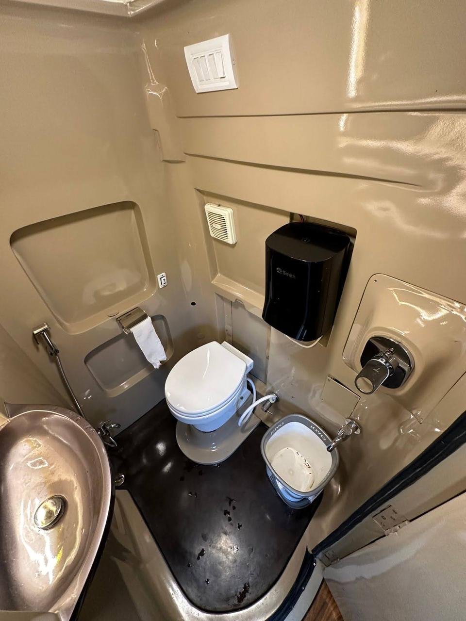 Campervan washroom
